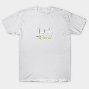 Merry Christmas Noel with Spruce Branch T-Shirt